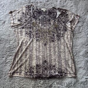 Women’s Y2K bejeweled top size XL